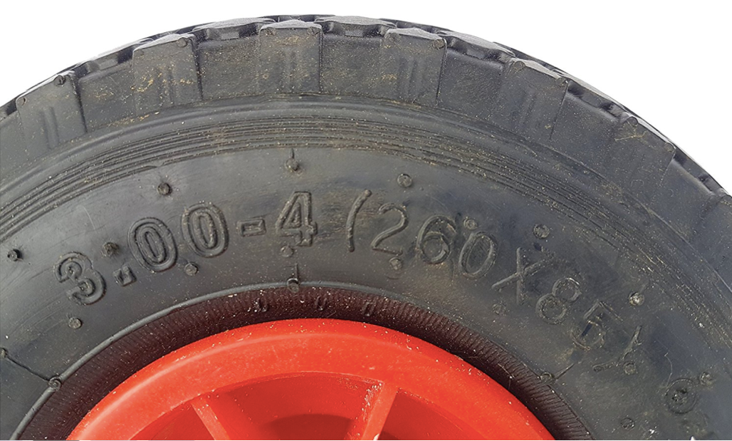 FROSAL Ersatzrad Luftbereifung - Rad für Bollerwagen oder Sackkarre Nabe 20mm/75mm