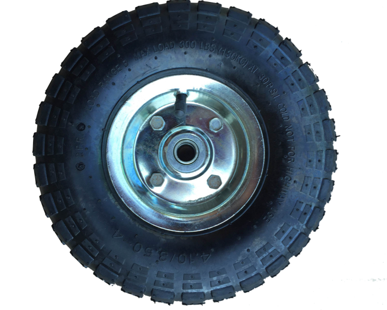 FROSAL Ersatzrad Luftreifen Transportwagen 16 mm Achse Silber 4.10 / 3,50 - 4