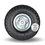 FROSAL Ersatzrad Luftreifen Transportwagen 16 mm Achse Silber 4.10 / 3,50 - 4 1 Stück