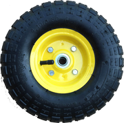 FROSAL Ersatzrad für Transportwagen Luftreifen 16 mm Achse Gelb 4.10 / 3,50 - 4 1 Stück