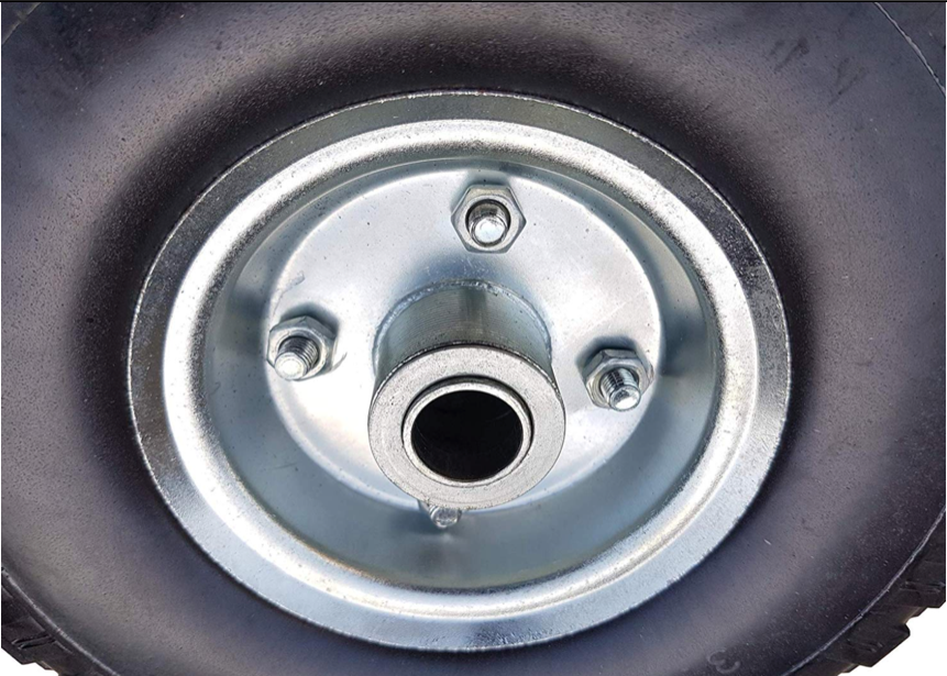 2 x FROSAL PU Rad Stahlfelge Silber 20 mm Bollerwagen Sackkarre