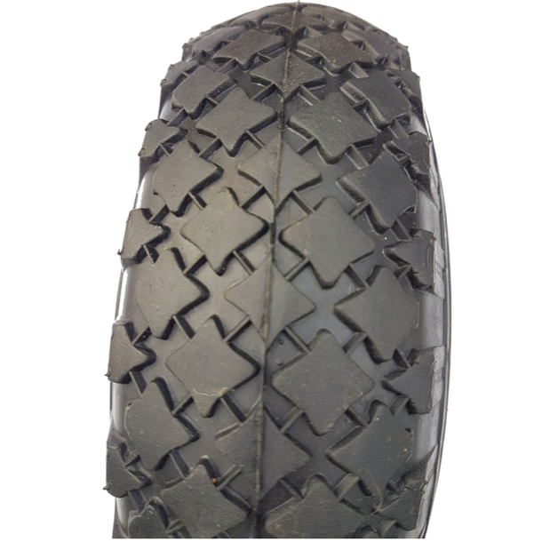 FROSAL PU Ersatzrad mit Radkappe Nabe 20mm/75mm Bollerwagen – Rad und Achsstopfen Sackkarre pannensicher