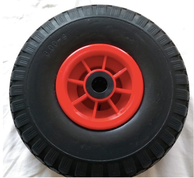 FROSAL Ersatzrad - PU Rad Nabe 20mm/75mm für Bollerwagen oder Sackkarre pannensicher