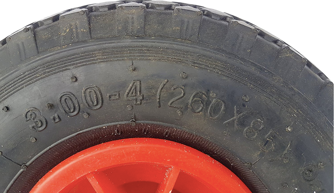 FROSAL Ersatzrad mit Achsstopfen - PU Rad Nabe 25mm/75mm für Bollerwagen oder Sackkarre pannensicher