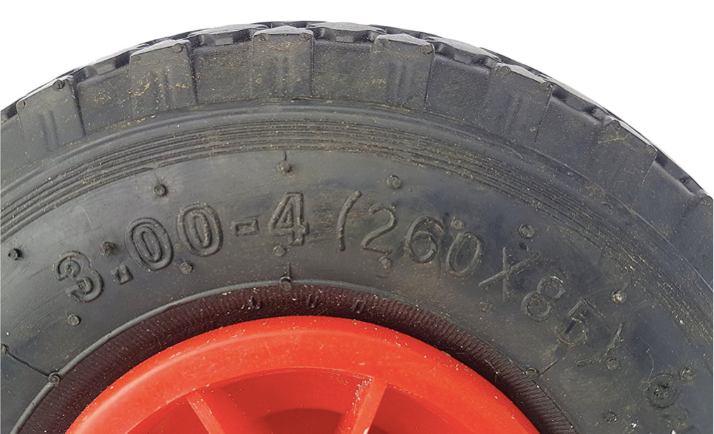 FROSAL Ersatzrad Nabe 25mm/75mm - Rad für Bollerwagen oder Sackkarre Luftrad