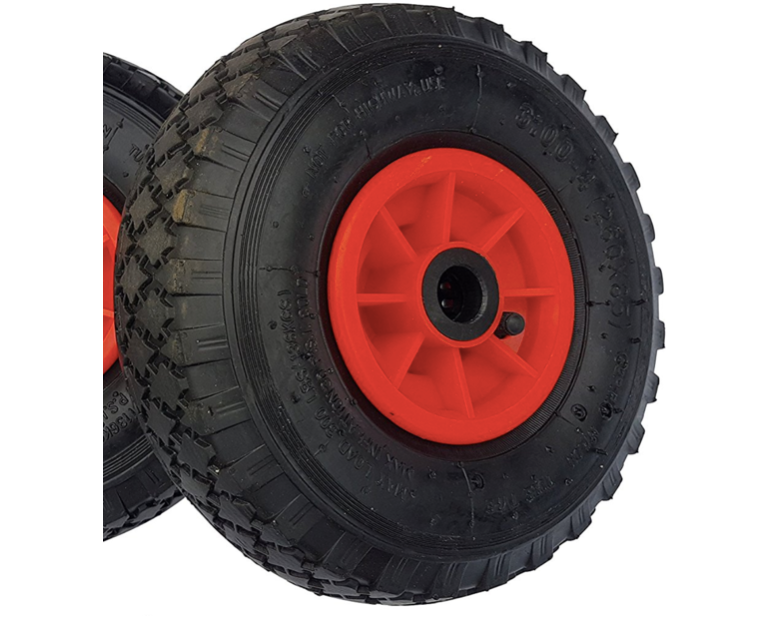 FROSAL Ersatzrad Nabe 25mm/75mm - Rad für Bollerwagen oder Sackkarre Luftrad