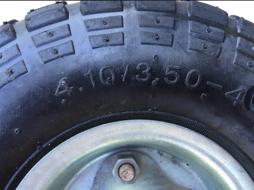 FROSAL Ersatzrad pannensicher Transportwagen 16 mm Achse Silber 4.10 / 3,50 - 4