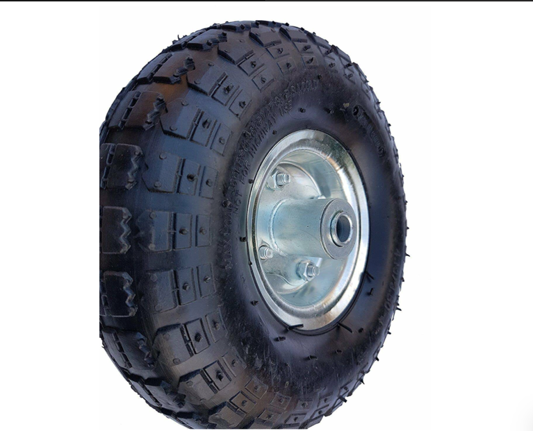 FROSAL Ersatzrad pannensicher Transportwagen 16 mm Achse Silber 4.10 / 3,50 - 4