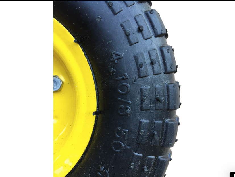 FROSAL Ersatzrad Transportwagen pannensicher 16 mm Achse Gelb 4.10 / 3,50