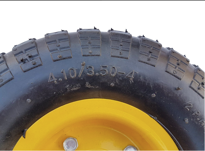 FROSAL Ersatzrad Transportwagen pannensicher 16 mm Achse Gelb 4.10 / 3,50