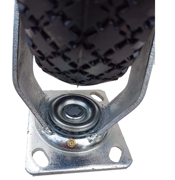 2 x FROSAL fixed castors + 2 x swivel castors set Ø 260 x 85 mm | 3.00-4 wheel as a 4-piece set | pneumatic wheel