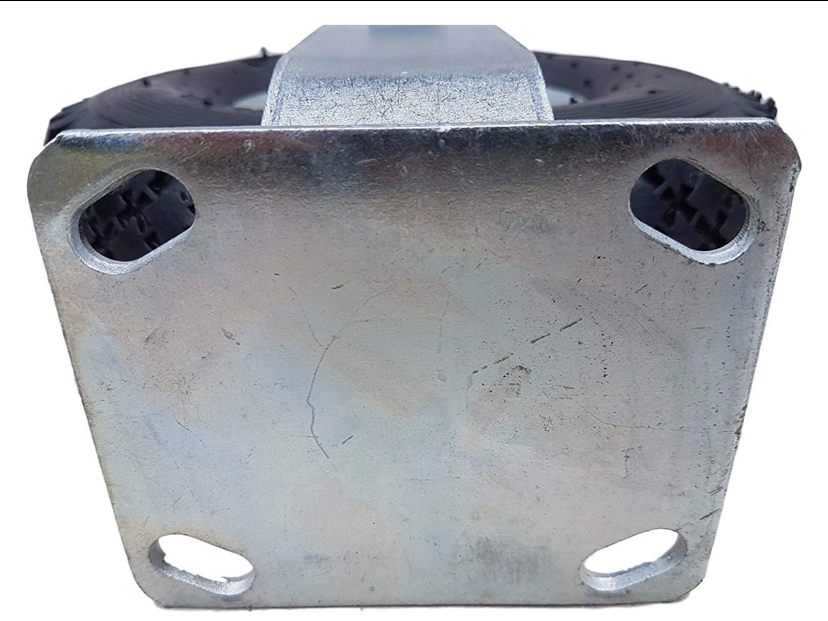 FROSAL fixed castor Ø 260 x 85 mm | 3.00-4 wheel | pneumatic wheel on steel rim, silver