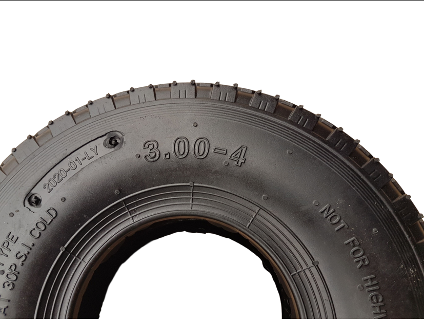 FROSAL Mantel Bollerwagen/Sackkarre 3.00-4 / + Schlauch 90 Grad