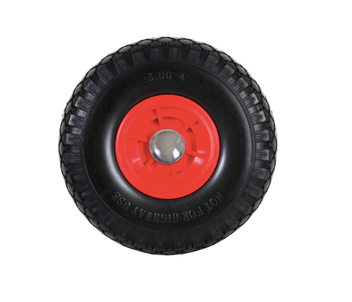 FROSAL Ersatzrad - PU Rad Nabe 20mm/60mm für Bollerwagen oder Sackkarre pannensicher inkl. Radbefest