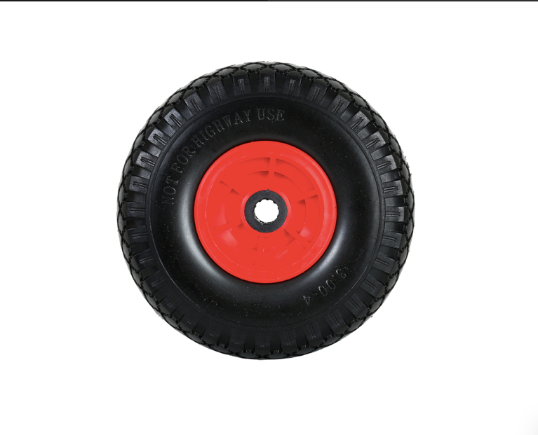FROSAL Ersatzrad - PU Rad Nabe 20mm/60mm für Bollerwagen oder Sackkarre pannensicher inkl. Radbefest
