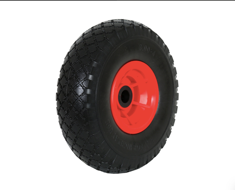 FROSAL Ersatzrad - PU Rad Nabe 20mm/60mm für Bollerwagen oder Sackkarre pannensicher inkl. Radbefest