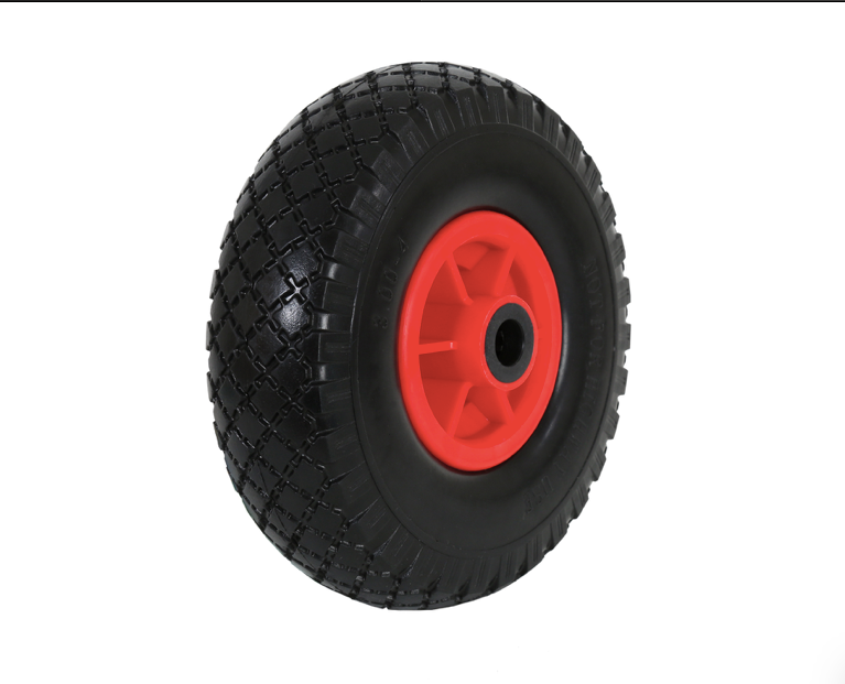 FROSAL Ersatzrad - PU Rad Nabe 20mm/60mm für Bollerwagen oder Sackkarre pannensicher