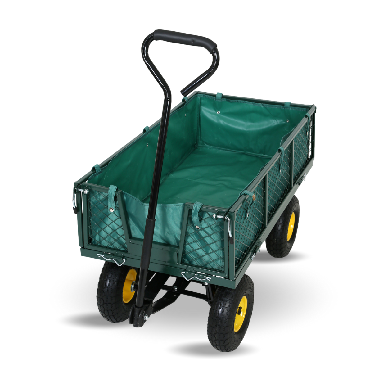 FROSAL Transportwagen Phil - Gartenwagen Luftreifen & Transportkarre klappbar