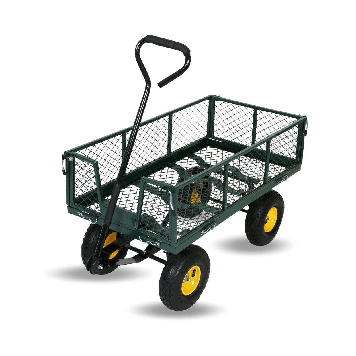 FROSAL Transport Trolley Phil - Garden Cart with Pneumatic Tires &amp; Foldable Transport Cart
