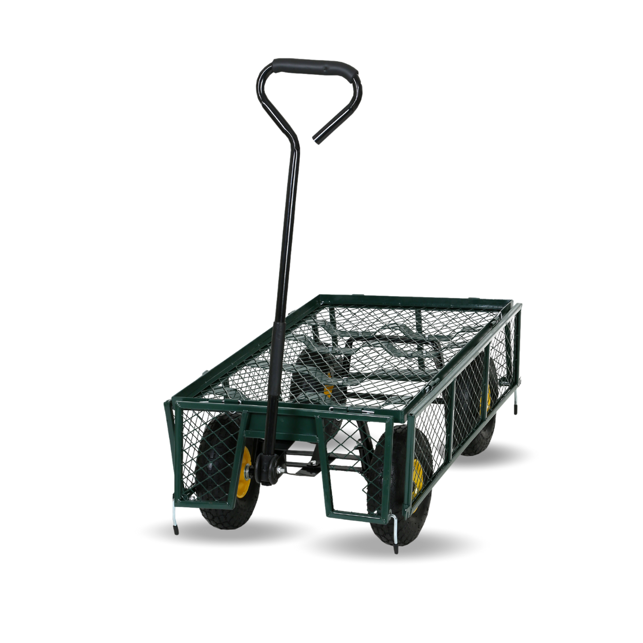 FROSAL Transport Trolley Phil - Garden Cart with Pneumatic Tires &amp; Foldable Transport Cart