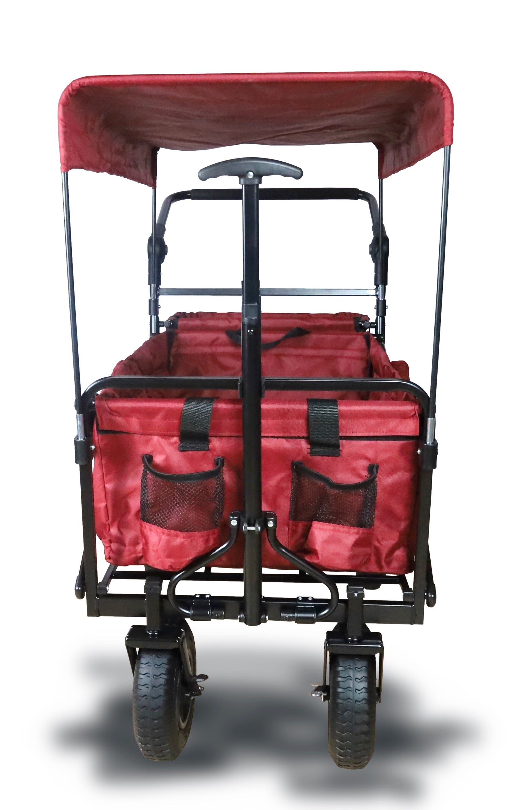 FROSAL handcart Nick PRO red foldable with push handle roof &amp; brake