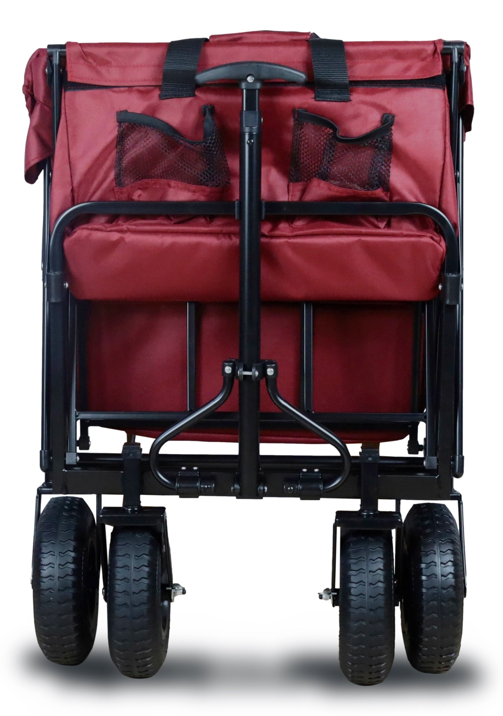 FROSAL handcart Nick PRO red foldable with push handle roof &amp; brake