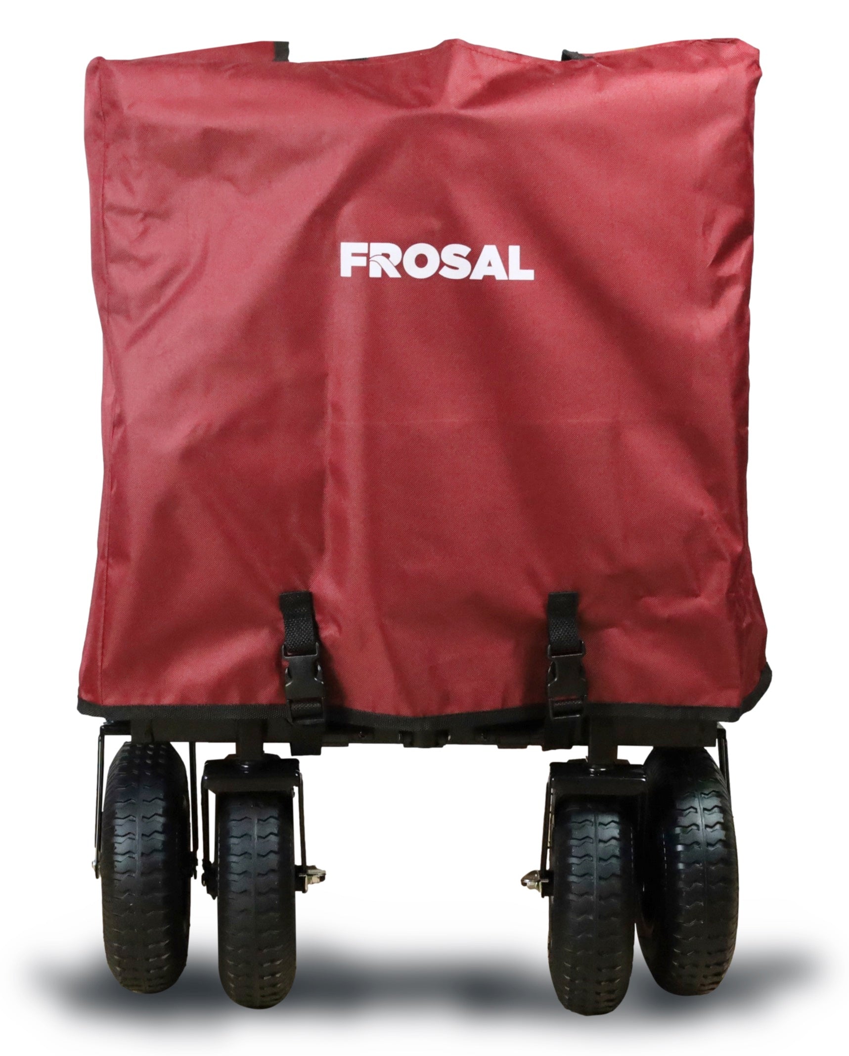FROSAL handcart Nick PRO red foldable with push handle roof &amp; brake