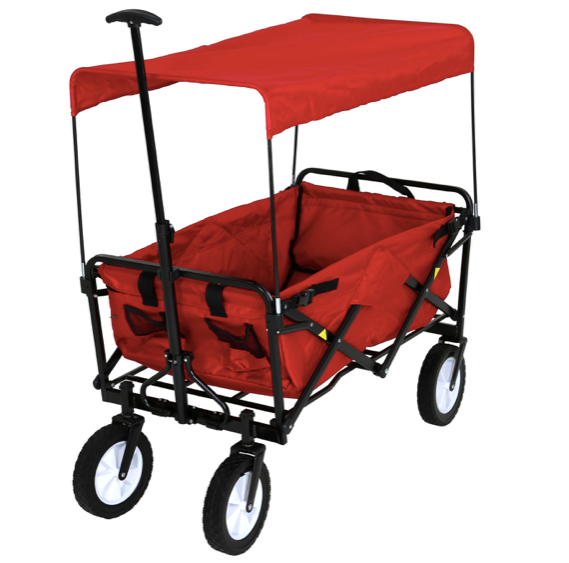 FROSAL Lars foldable handcart with roof