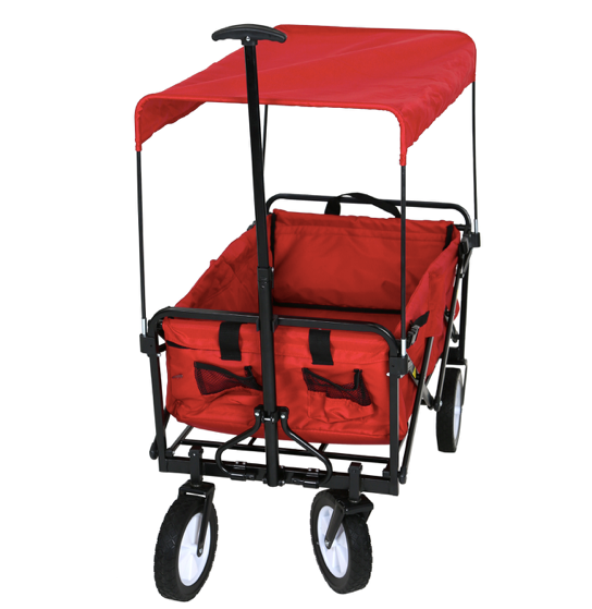 FROSAL Lars foldable handcart with roof