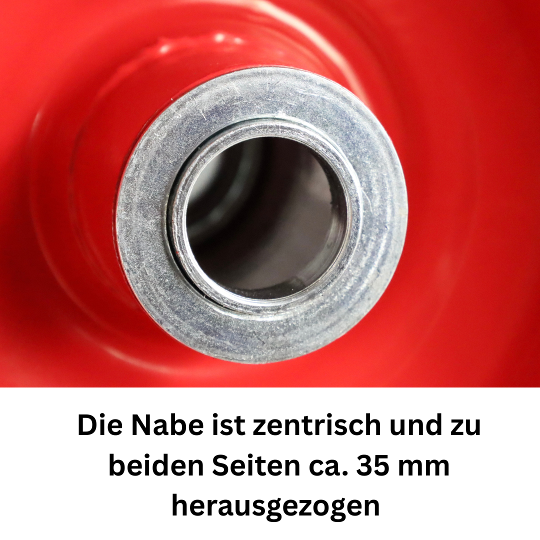 FROSAL pannensichere Ersatzräder 260×80 mm für Bollerwagen & Sackkarre | PU Rad auf Stahlfelge | Achse Ø20×75 mm | Räder Transportkarre pannensicher