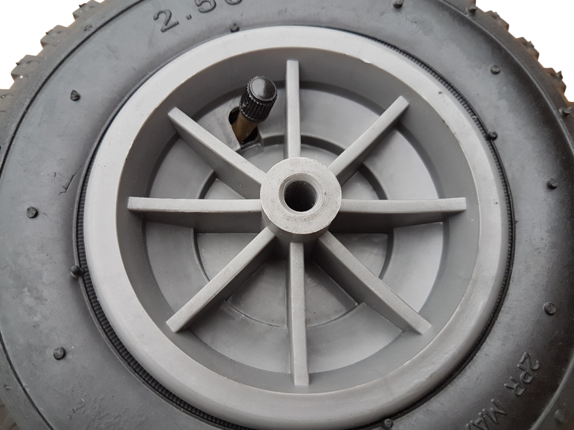 FROSAL spare wheel handcart Nick and Bel Sol grey pneumatic tyres wheel