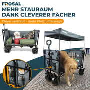 FROSAL Bollerwagen Tom faltbar Kinder Handwagen