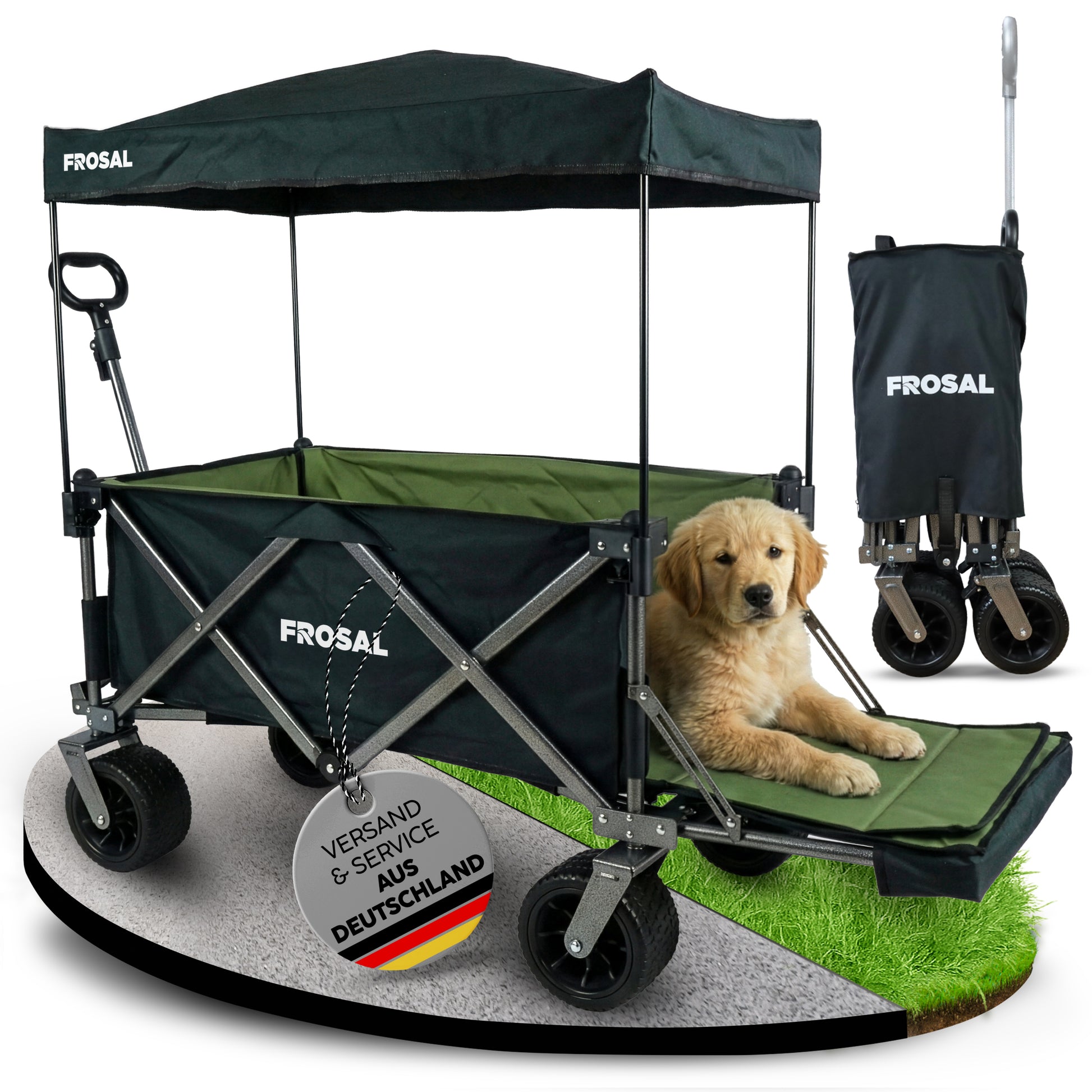 FROSAL Bollerwagen Theo faltbar Handwagen klappbar