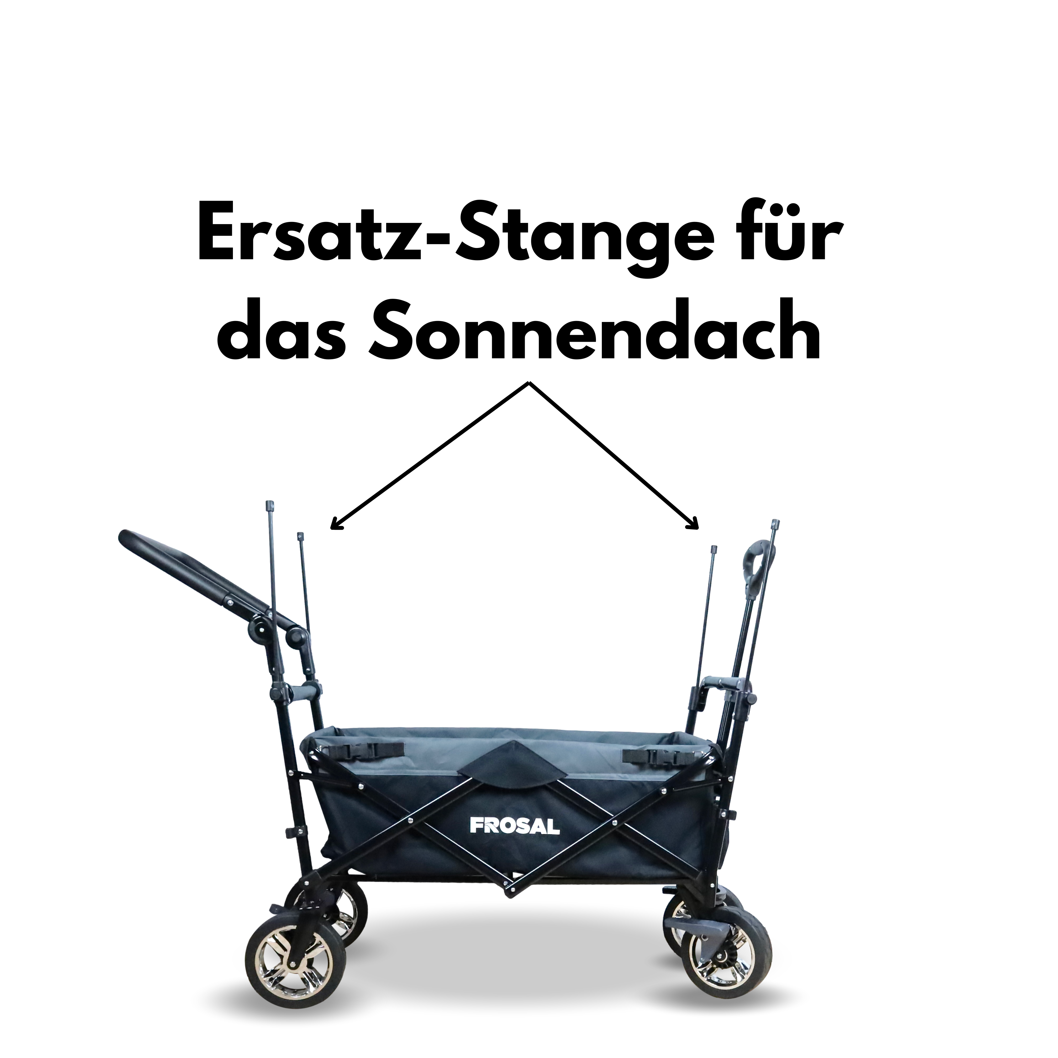 Klappstange Sonnendach für Bollerwagen FROSAL Leo und Loki