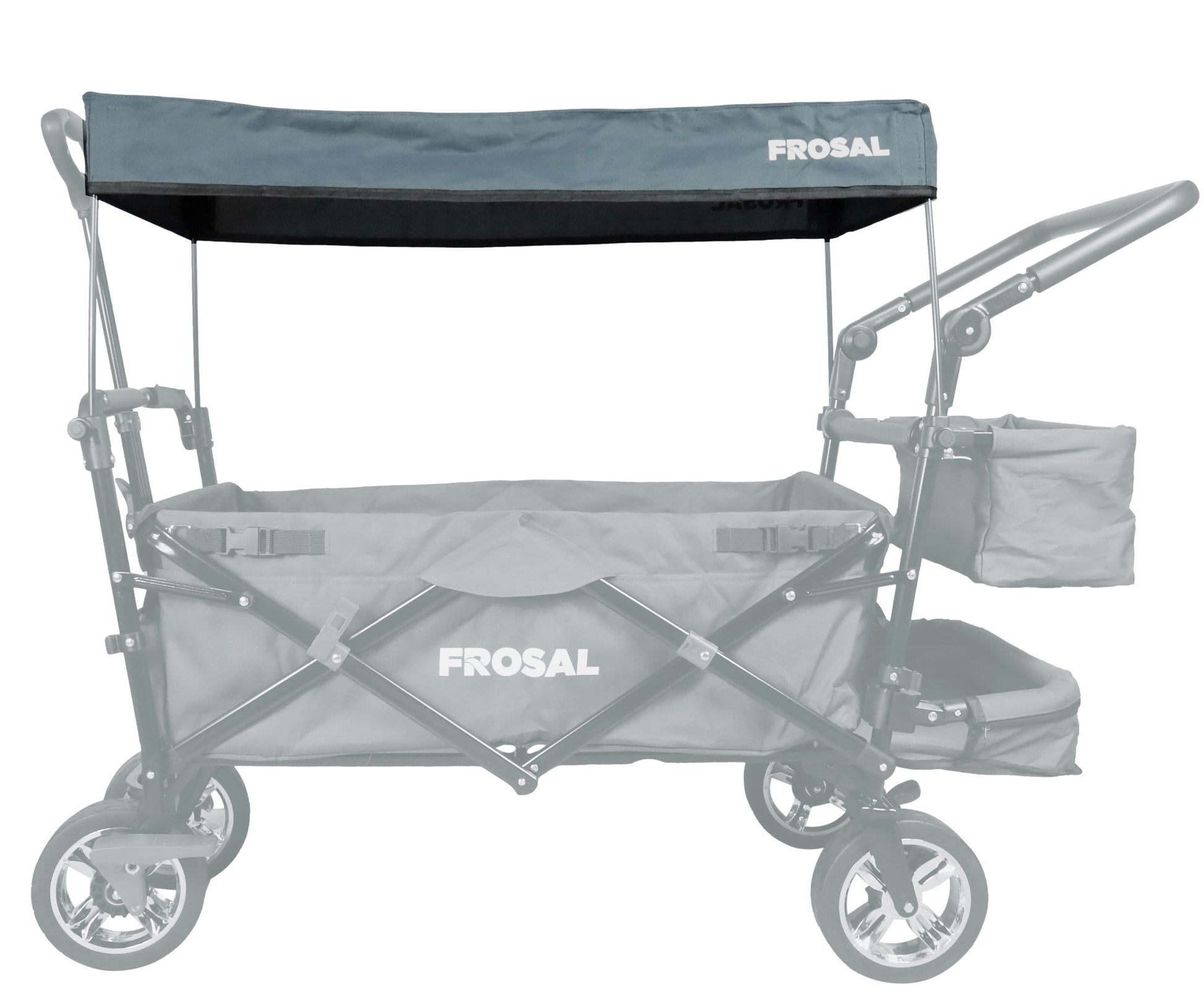 sonnensegel bollerwagen FROSAL Sonnenverdeck für Bollerwagen Leo – UV- & Regenschutz