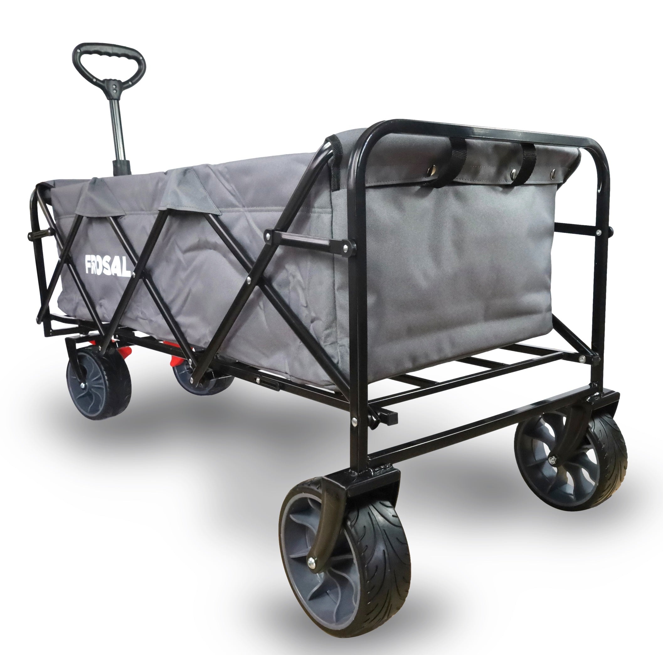 FROSAL handcart Oskar foldable XXL grey large &amp; long