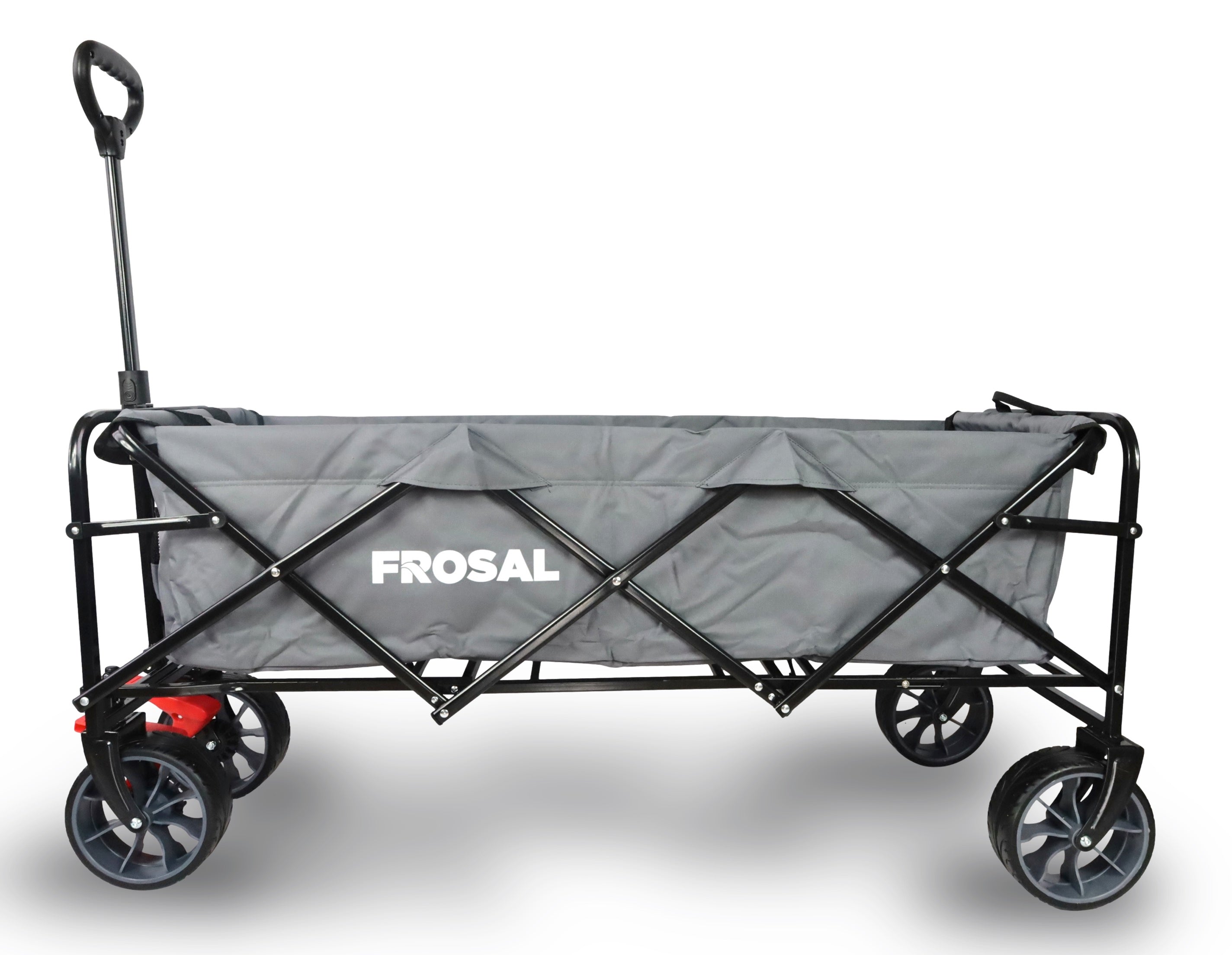 FROSAL handcart Oskar foldable XXL grey large &amp; long