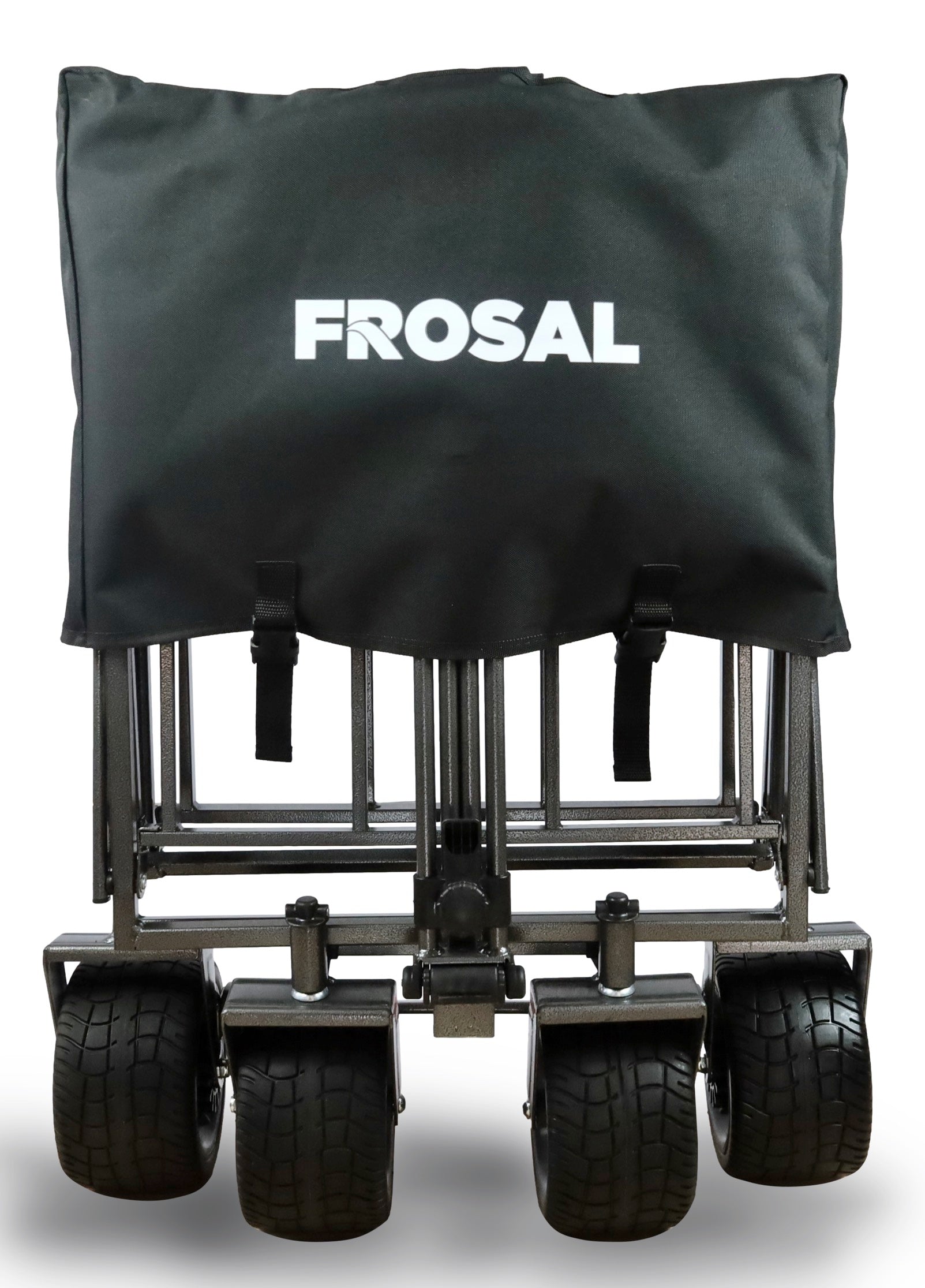 FROSAL Alex foldable handcart in black/grey beach cart