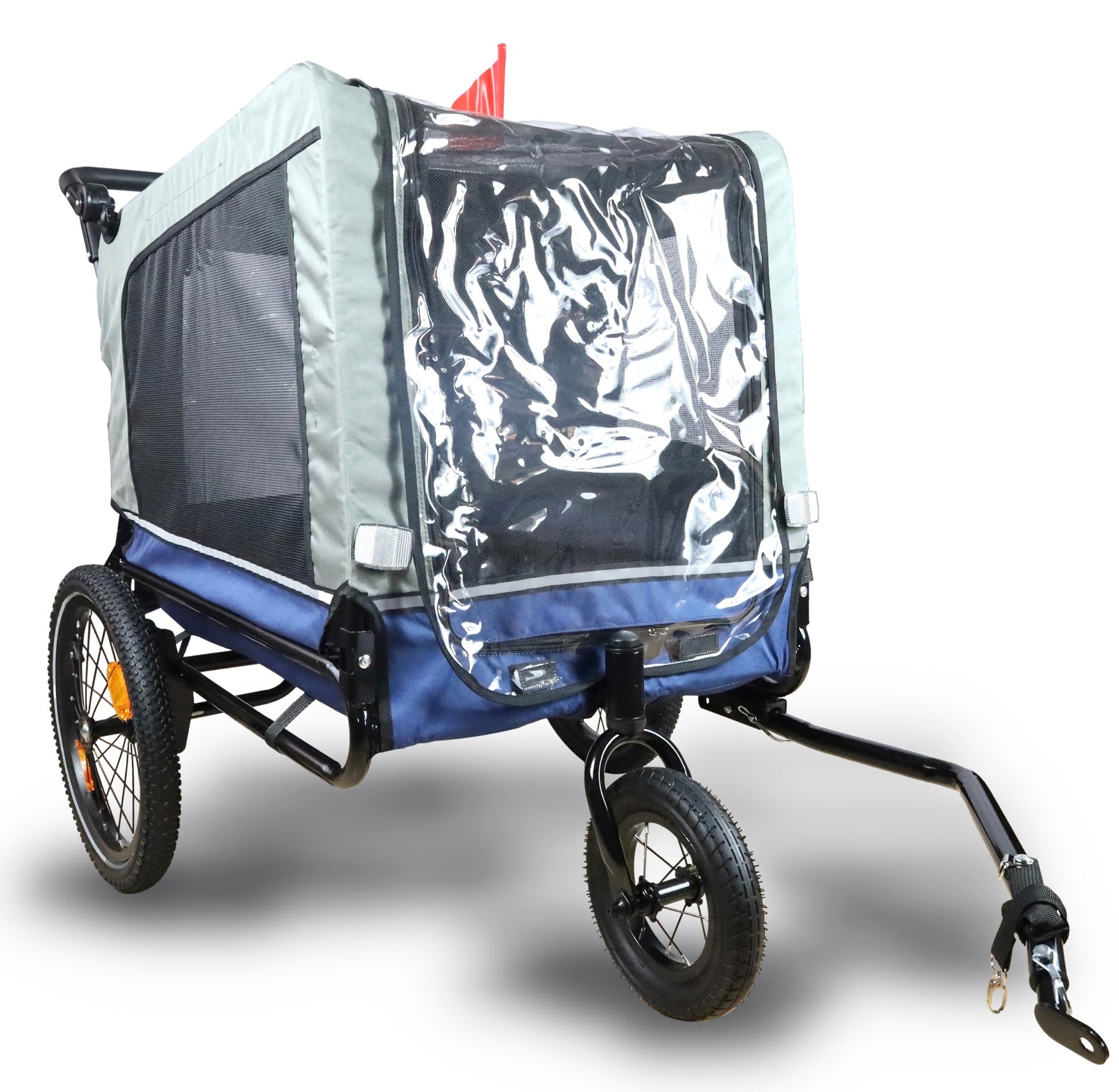 hunde buggy und fahrradanhänger FROSAL 2in1 Fahrradanhänger & Hundebuggy Lasse – Sicher & Komfortabel
