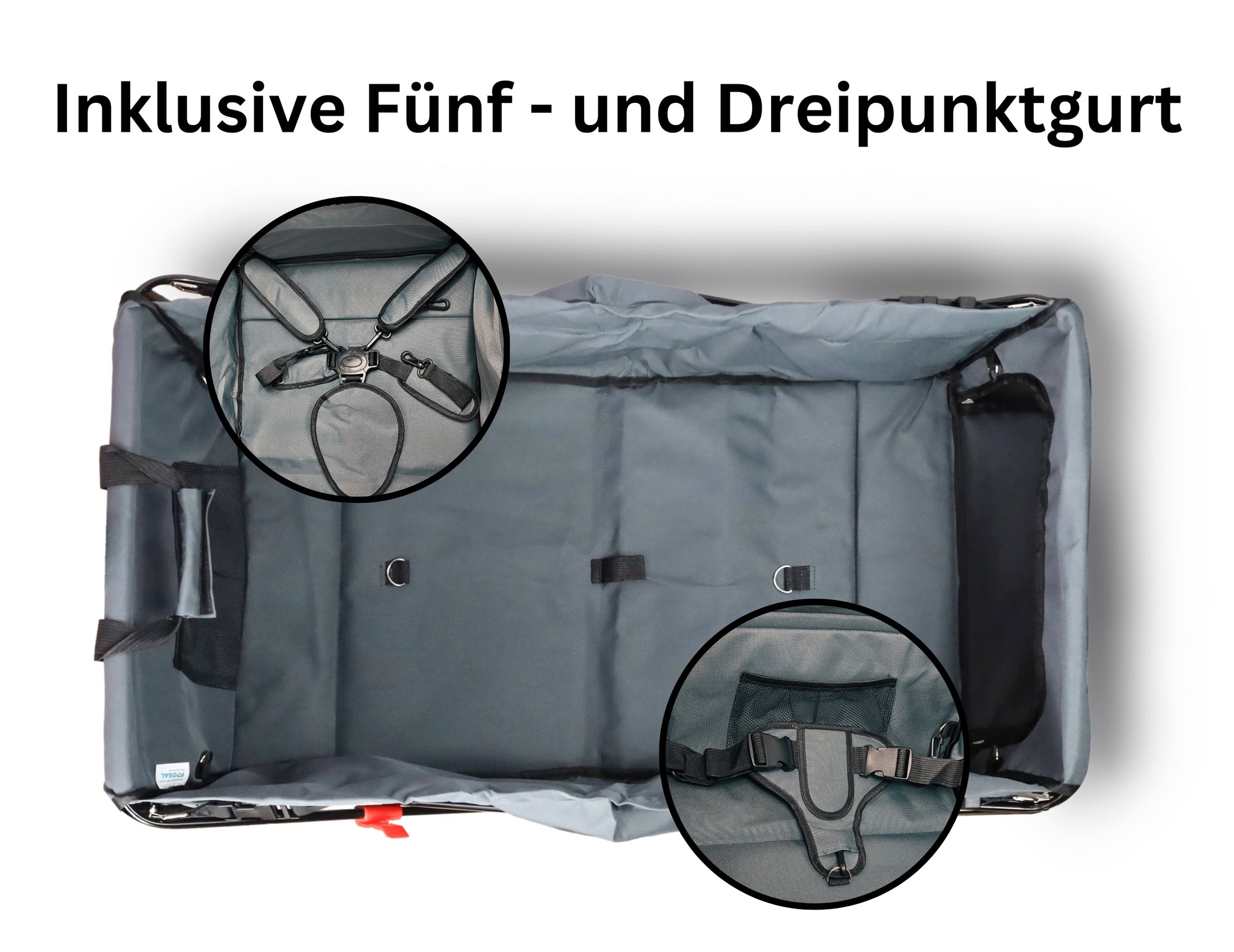 FROSAL handcart Paul foldable grey premium handcart for children