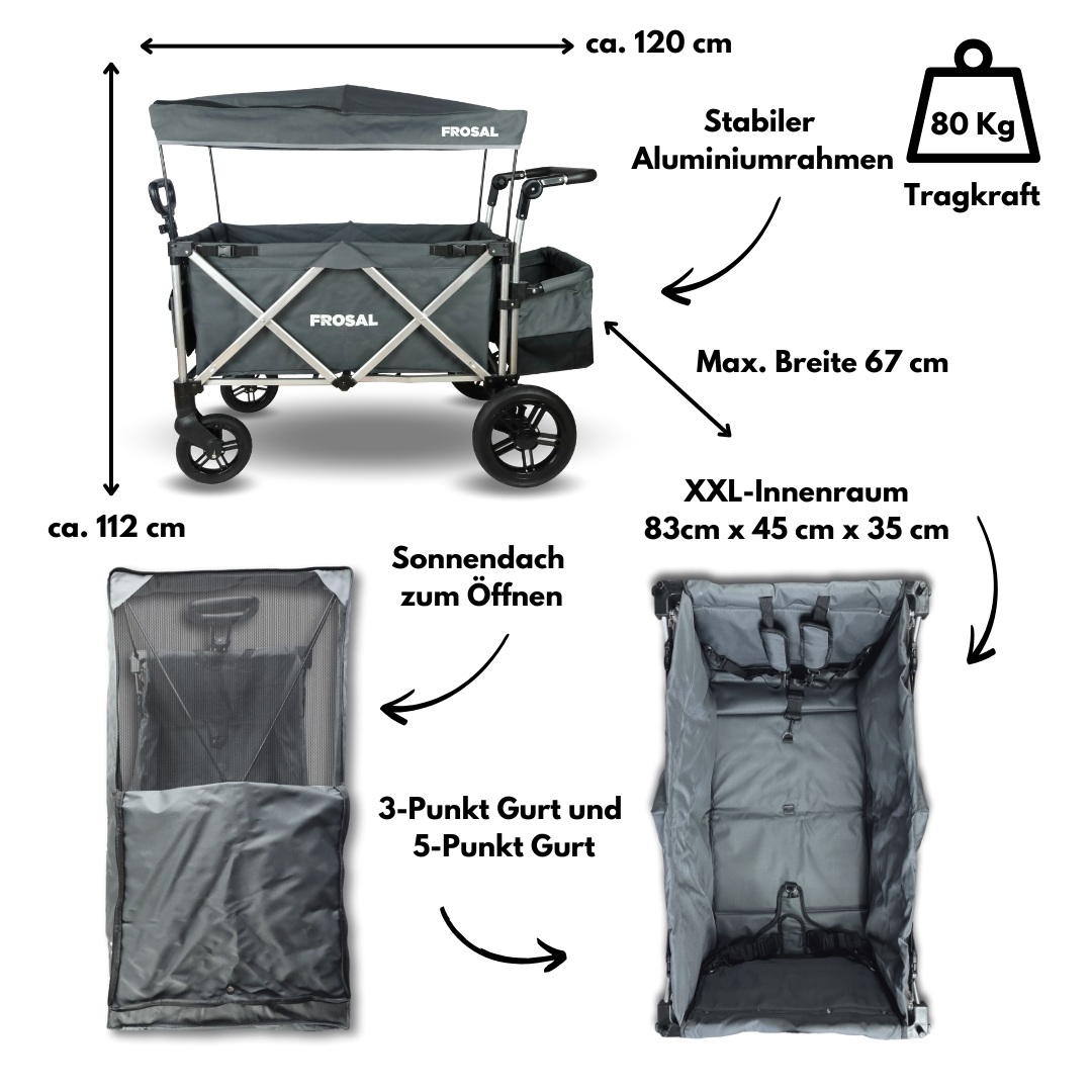 FROSAL VICTOR foldable handcart for children