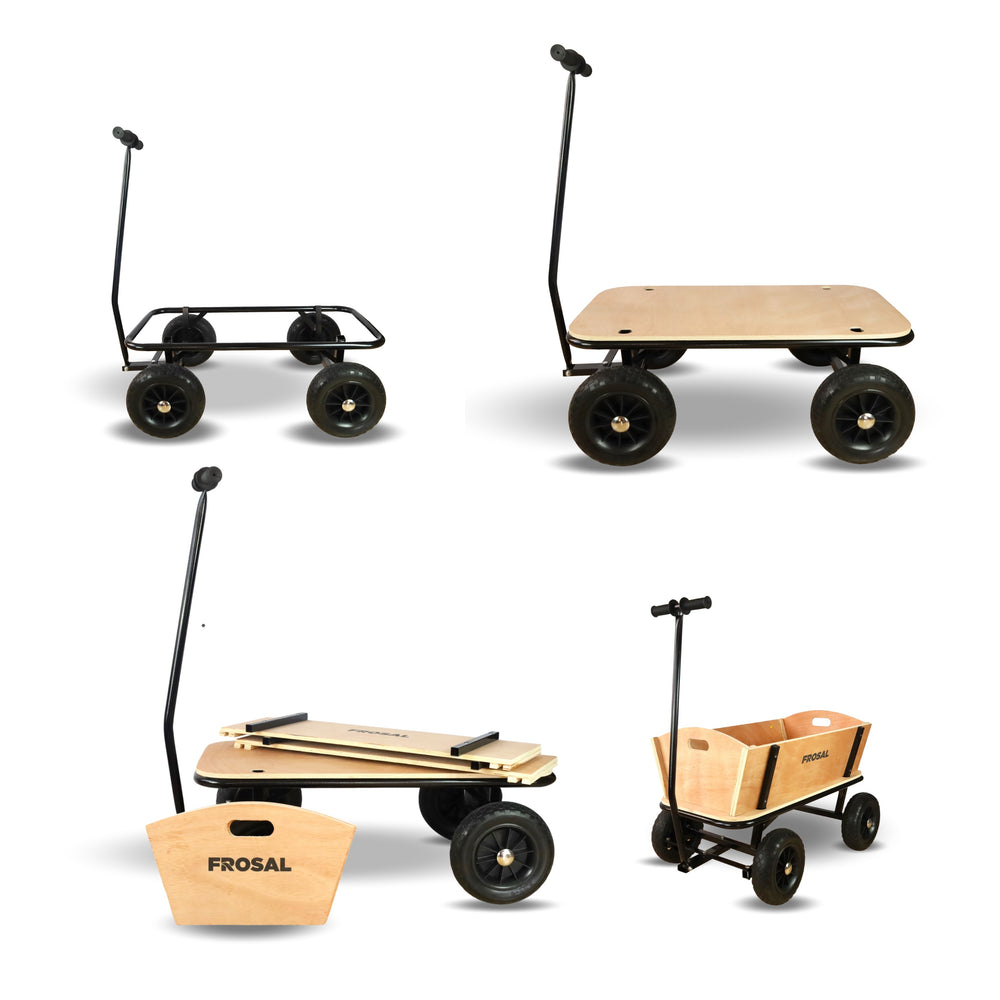 FROSAL Bollerwagen Erik Holz-Bollerwagen Leiterwagen