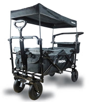 FROSAL Foldable handcart Loki black/grey with pneumatic tires