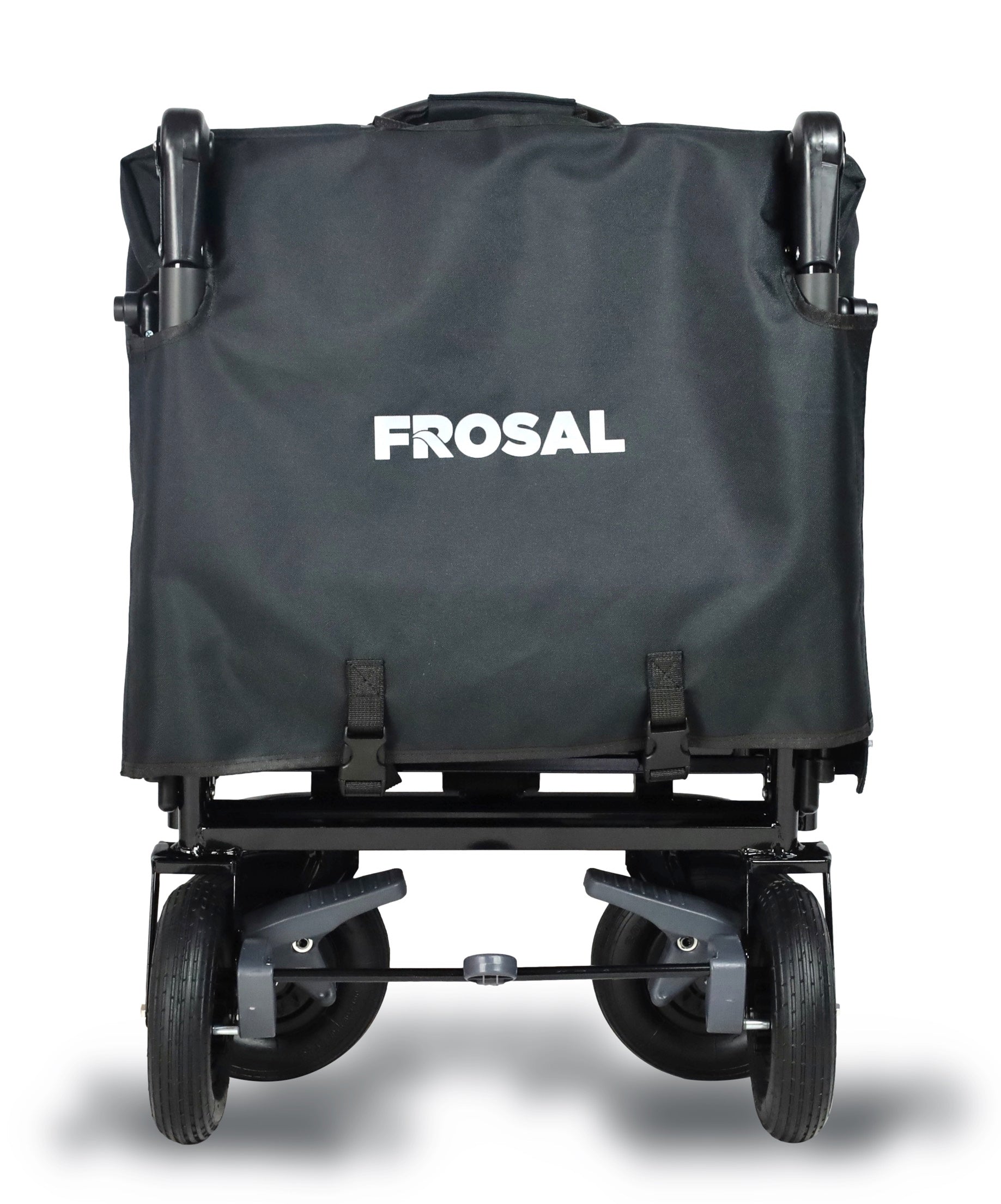 FROSAL Foldable handcart Loki black/grey with pneumatic tires