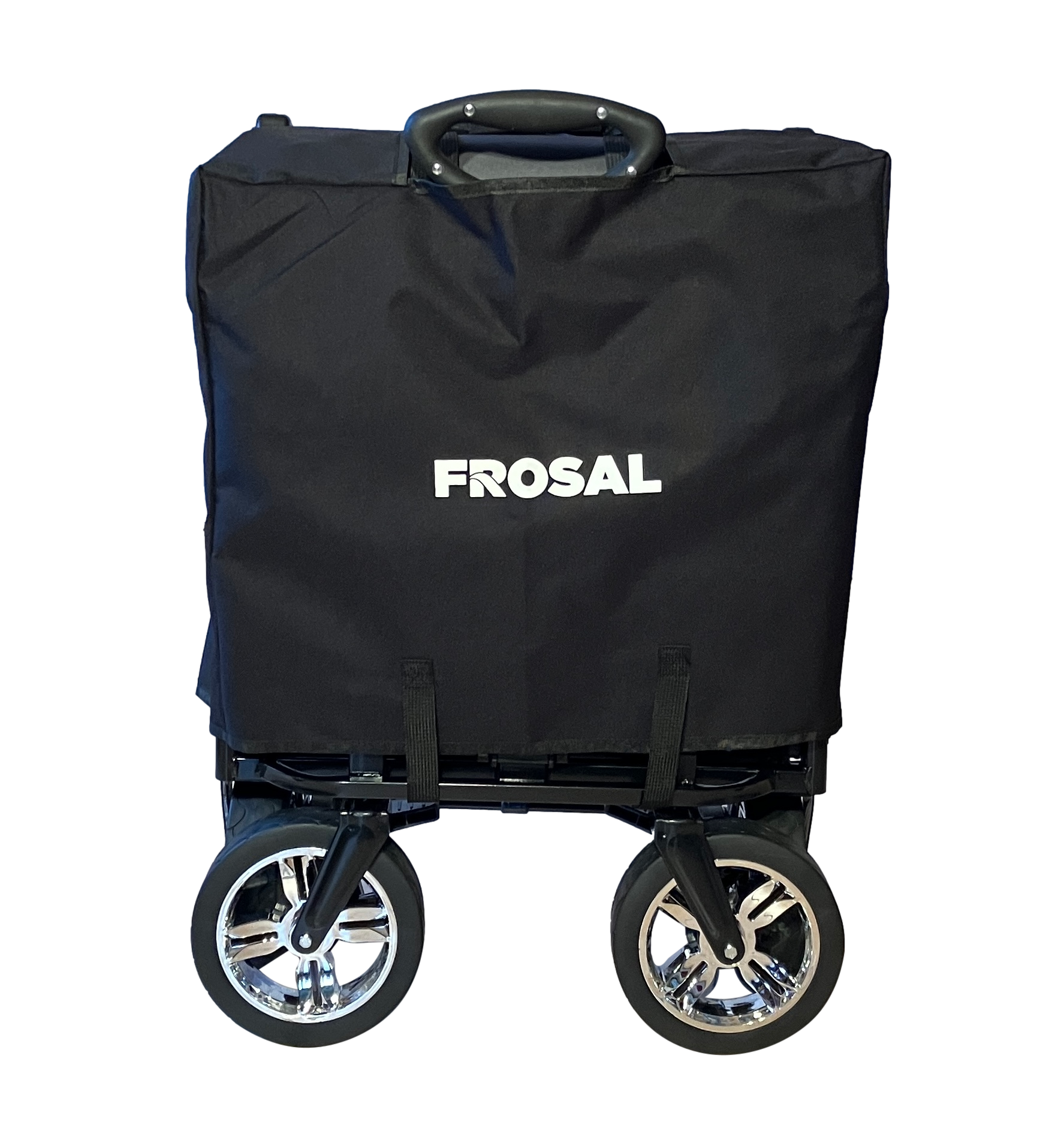 FROSAL Foldable handcart Loki with sunroof and push handle