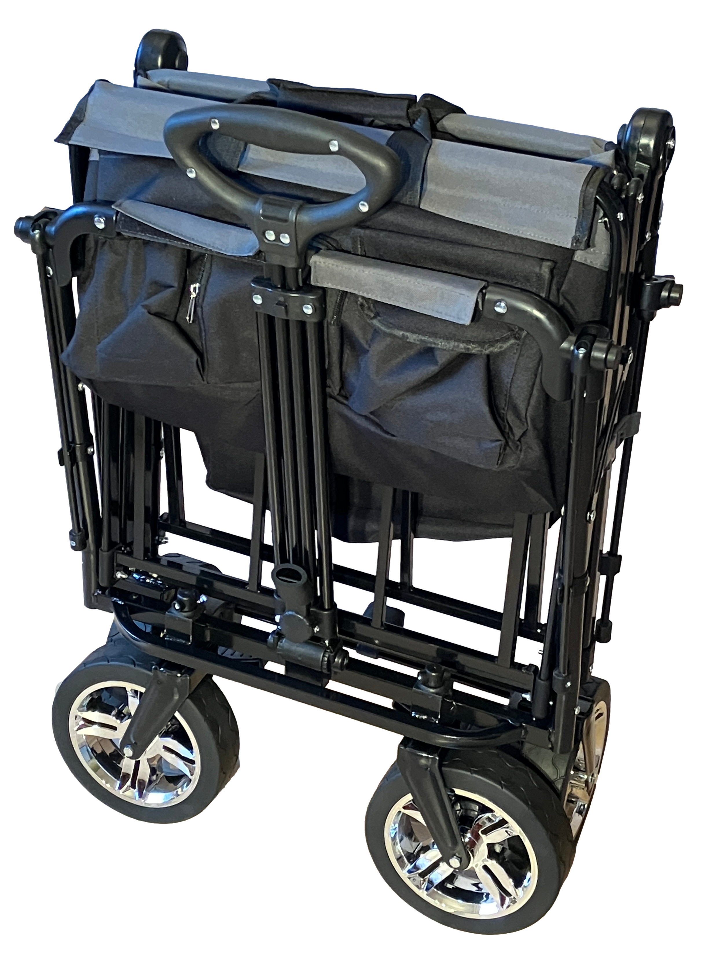 FROSAL Foldable handcart Loki with sunroof and push handle