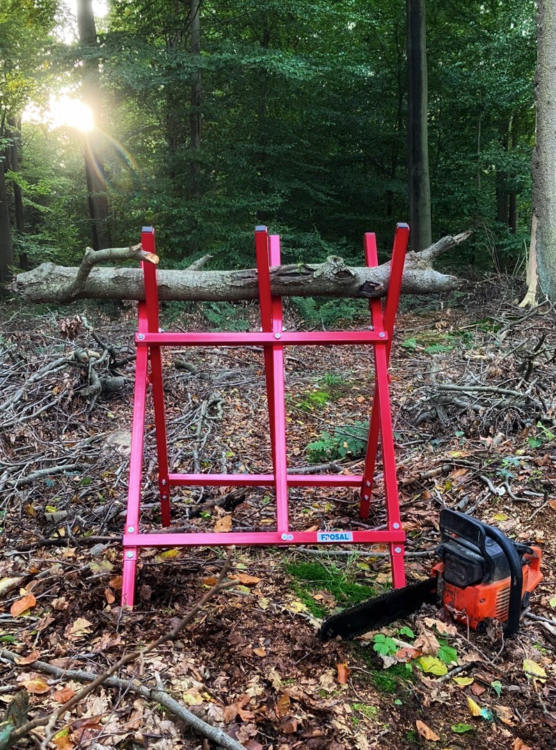 FROSAL Seppl sawhorse for chainsaws | Sawing wood easily