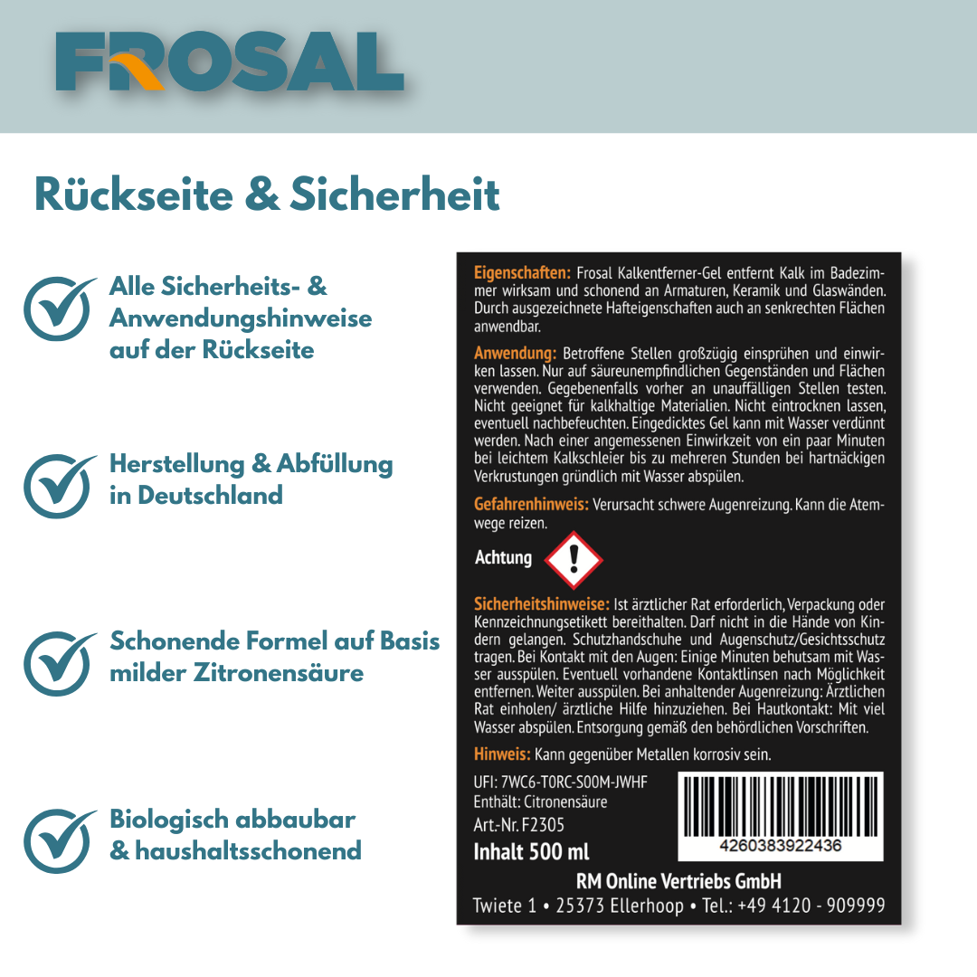 FROSAL Kalkentferner Gel