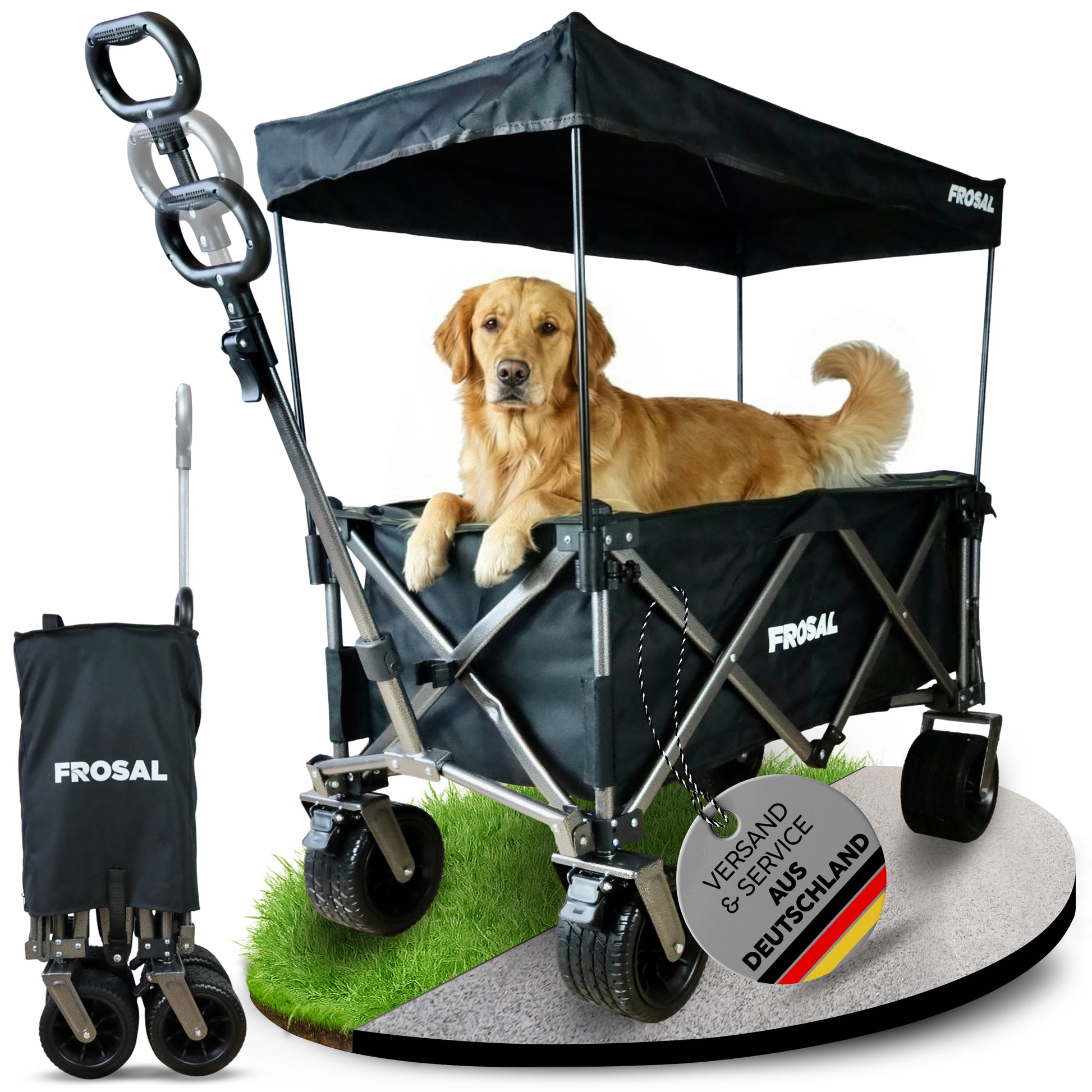 FROSAL Bollerwagen Theo faltbar Handwagen klappbar