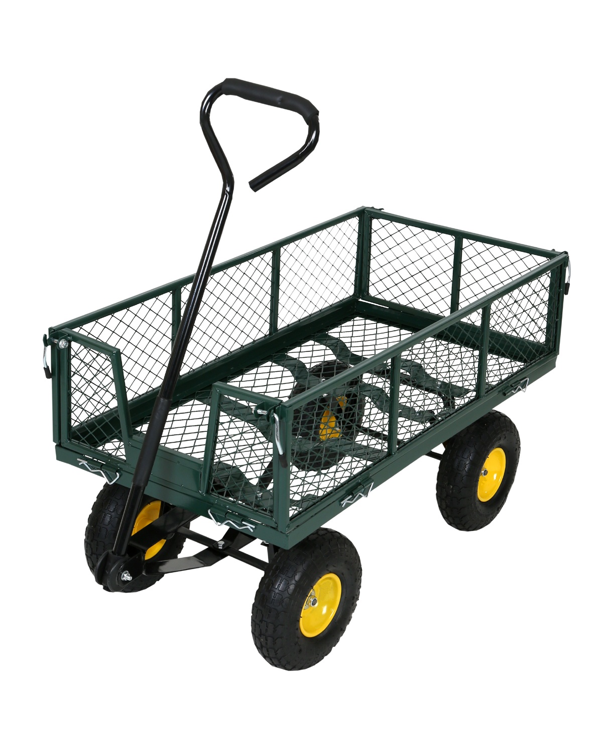 FROSAL Bollerwagen Phil – Gartenwagen pannensicher mit PU Rädern